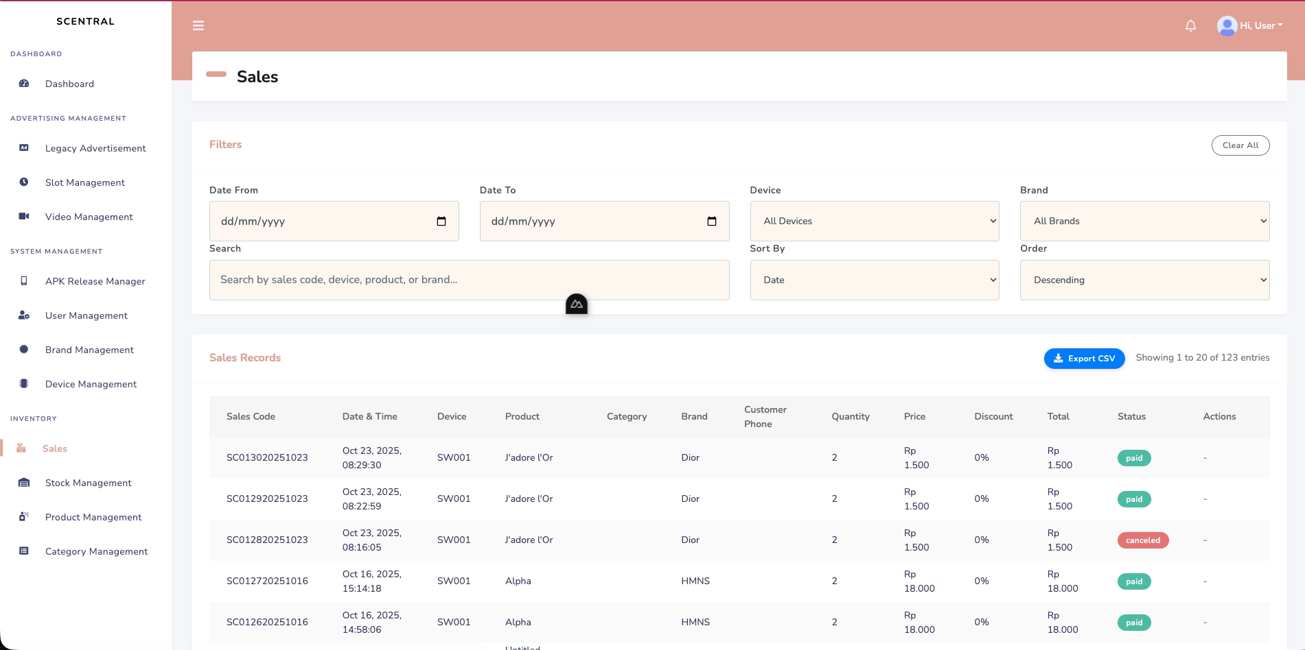 Scentral IoT Platform